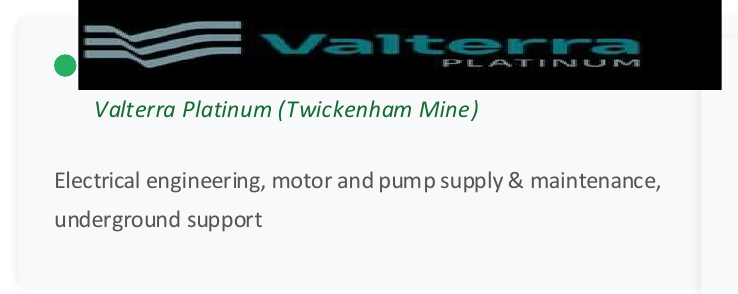 Valterra Platinum / Twickenham Mine